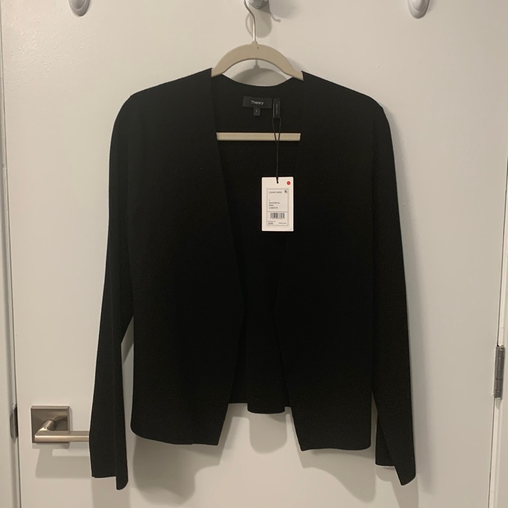 NWT Theory black cardigan jacket size L